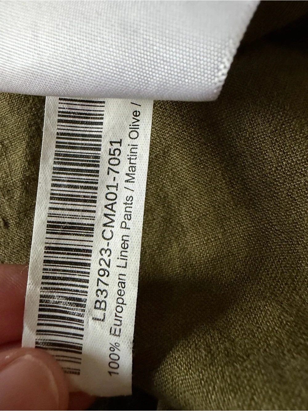 Quince Women’s Size Large Extra Large Martini Olive Green European Linen Pants